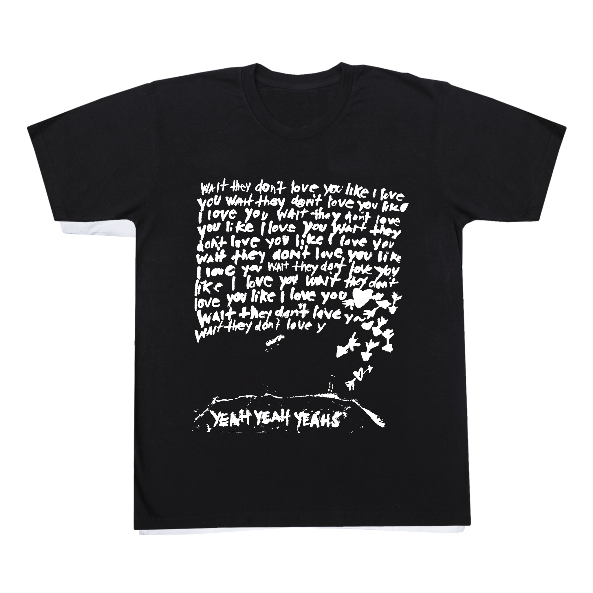 Maps T Shirt Yeah Yeah Yeahs - MAPSTEEBLACK 